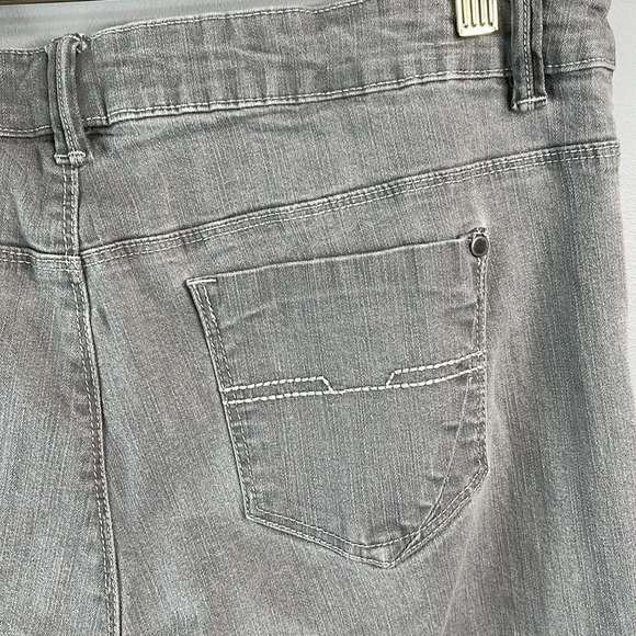 REITMANS Slim Fit Grey White Wash Stretch Jeans Size 16 Plus - Picture 5 of 11